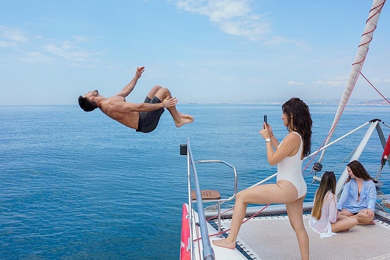 Small Group Catamaran Trip in Barcelona